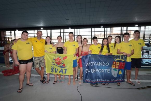 Una docena de pódium, lograron loa socorristas del SVAT Tarancon en el Campeonato Regional de Distancias Cortas el fin de semana.