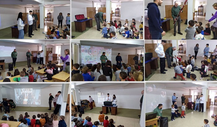 El Colegio Melchor Cano homenajea a la Banda de Música Nuestra Señora de Riánsares por su centenario, en el proyecto de Carnaval.