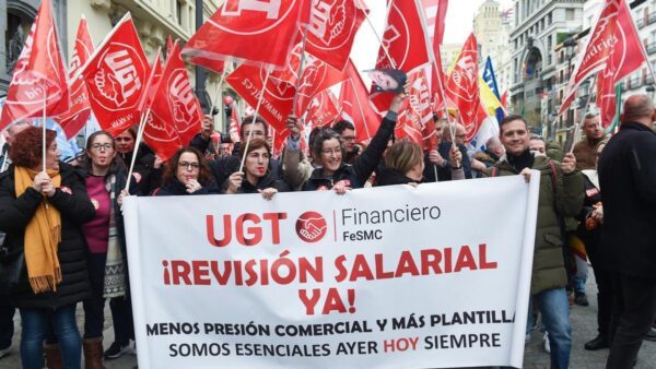 El 86,5% de los trabajadores/as de banca secunda la huelga en Castilla-La Mancha