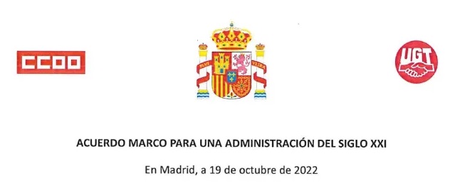 UGT y CCOO exigen al Gobierno garantizar el cumplimiento íntegro del Acuerdo Marco para una Administración del siglo XXI