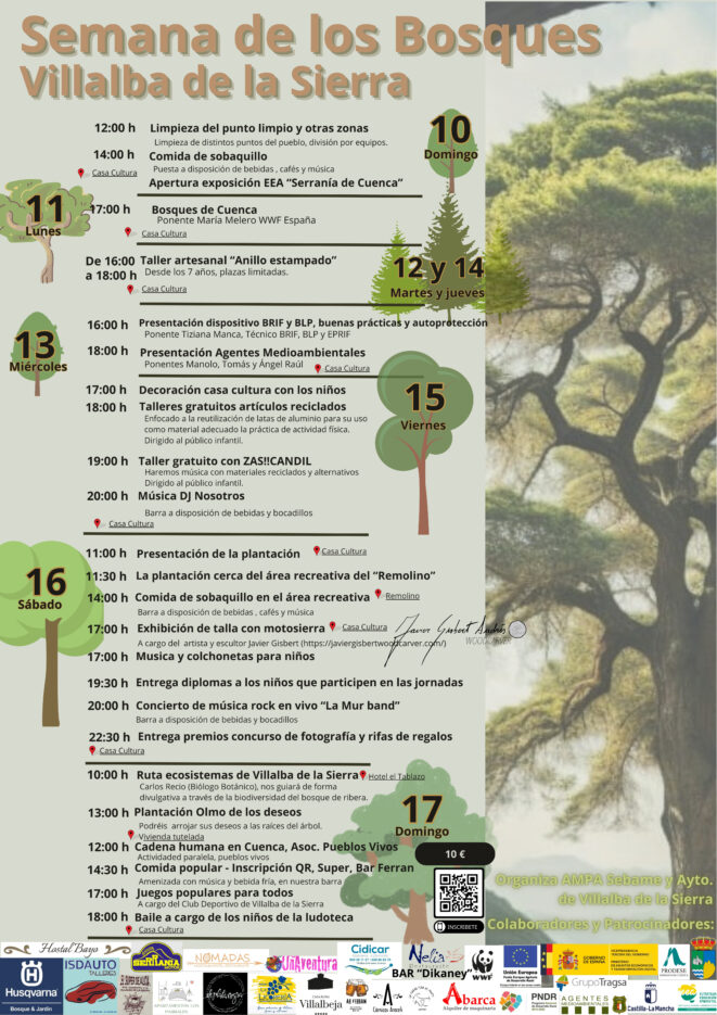 Villalba de la Sierra organiza la tercera edición de su  Semana de los Bosques