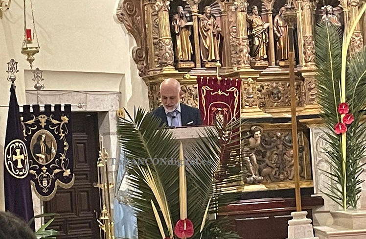 Fco. Valentín Luna da el banderazo de salida a la  Semana Santa de Tarancón con un pregón bajo su propia experiencia cofrade