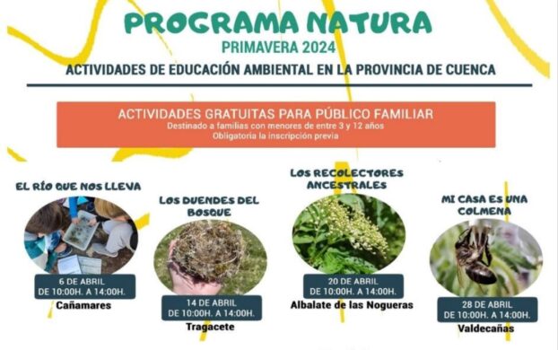 El programa de educación ambiental ‘Natura’ del Gobierno regional propone cuatro actividades para el mes de abril