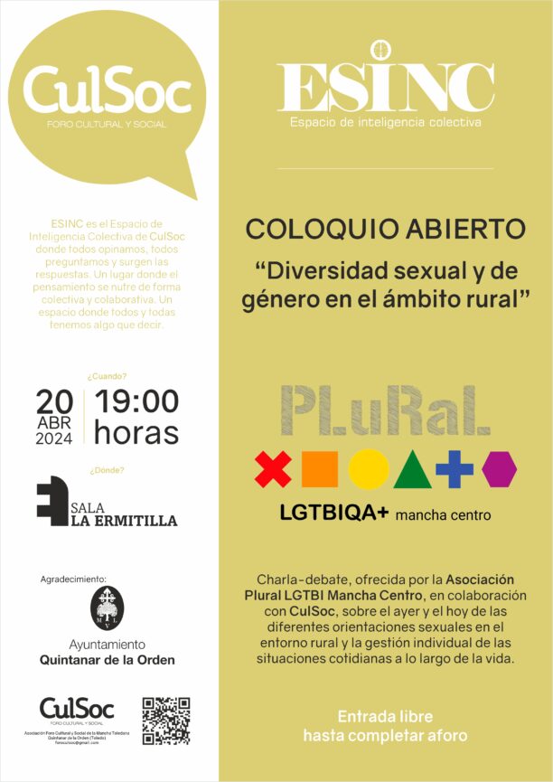 La diversidad sexual y de género en el ámbito  rural a debate en Quintanar de la Orden