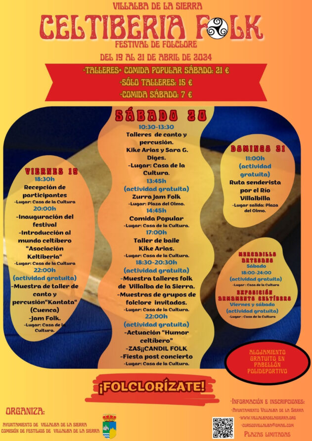 Villalba de la Sierra celebra el I Festival de folclore «Celtiberia Folk» en el que actuará Zas¡¡ Candil de Tarancón