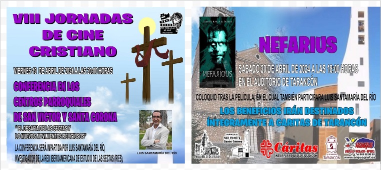 Este fin de semana Jornadas de cine cristiano en Tarancón: conferencia y proyección de «Nefarius»