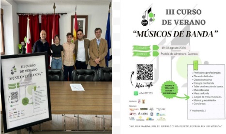 La nueva Asociación Musical Almenara presenta su 3ª edición del curso «músicos de banda» en Puebla de Almenara