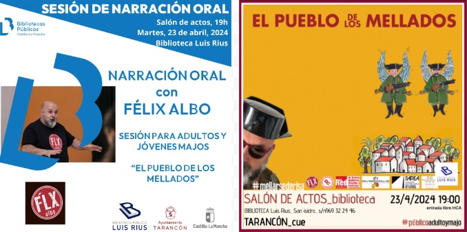 Tarancón celebra el Día del Libro con una sesión de narración oral a cargo de Félix Albo