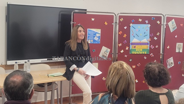 Gema Uriem protagoniza el Pregón con motivo del día del libro en el Centro de Mayores de Tarancón