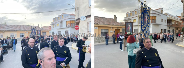 La procesión de la Divina Misericordia llena de devoción las calles del Barrio de San Víctor y Santa Corona en Tarancón