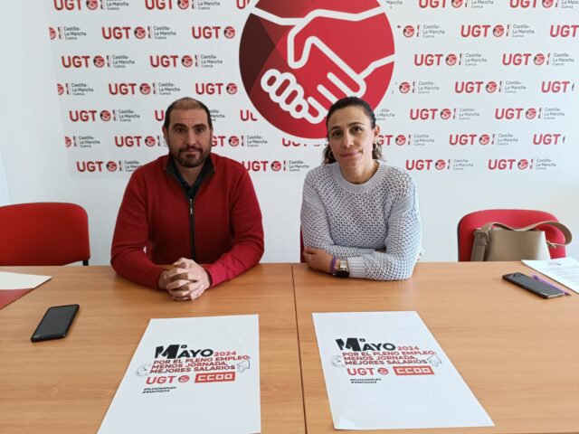 UGT y CCOO Cuenca pedirán en las calles continuar con los avances sociales y laborales
