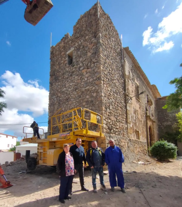 Obras de rehabilitación de la torre de la Iglesia de Valdemoro del Rey
