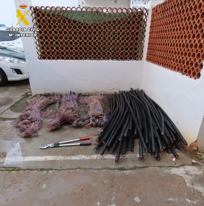 La Guardia Civil detiene a 14 personas por robos continuados de cable de cobre en la comarca de Puertollano (Ciudad Real)