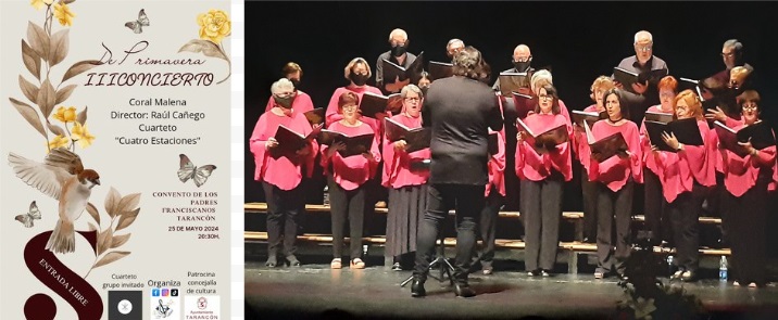 La Coral Malena de Tarancón celebra su III Concierto de Primavera el 25 de mayo en el Convento de los Padres Franciscanos