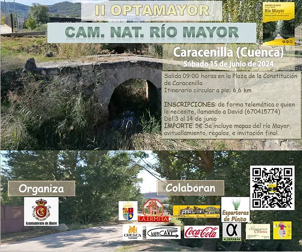 El sábado 15 de junio se celebrará la II OPTAMAYOR para conocer otro tramo del Camino Natural del Río Mayor.