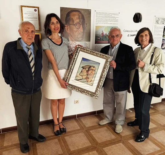 Cumpliendo un compromiso del inolvidable Jose Emiliano Lozano Ayllón, se ha hecho entrega por parte de la Colección Emiliano Lozano de una obra a la RACAL