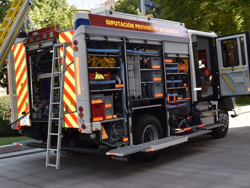 La Diputación de Cuenca licita la adquisición de dos camiones de bomberos para los nuevos parques de Cañete y Priego