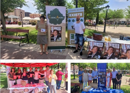 Los partidos políticos apuran las últimas jornadas de campaña y hoy han estado en el Mercadillo Municipal de Tarancón