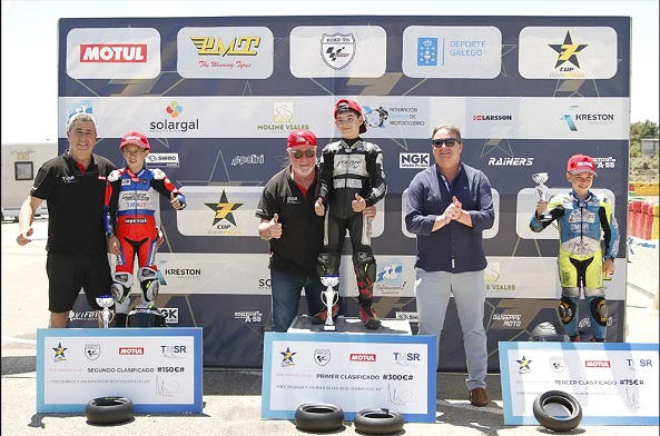 Arranca la IX Copa Dani Rivas, integrada en el programa Road To Moto GF. En el circuito con dedicación al desparecido piloto gallego DR7 de Tarancón
