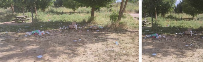 Malestar vecinal por la suciedad en la explanada de la Ermita de Riánsares en Tarancón