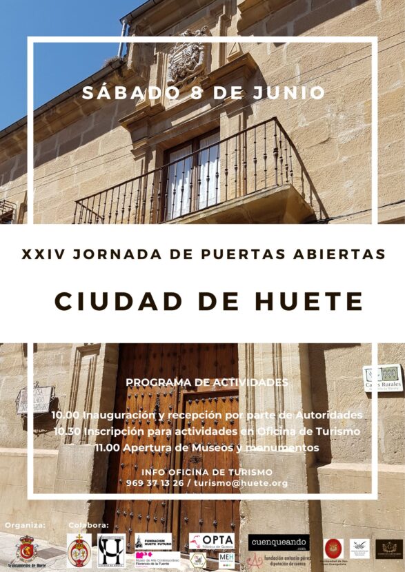 El sábado 8 de junio es la mejor oportunidad de descubrir la monumental ciudad de Huete en su XXIV Jornada de Puertas Abiertas.