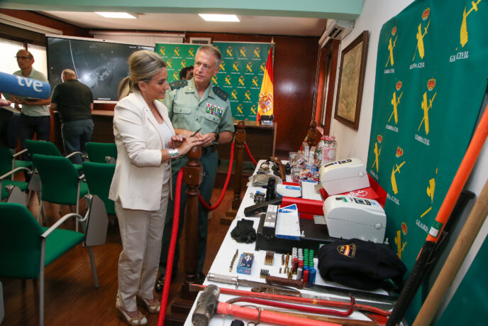 Milagros Tolón detalla una importante operación de la Guardia Civil de Toledo con 12 detenidos y 109 delitos esclarecidos