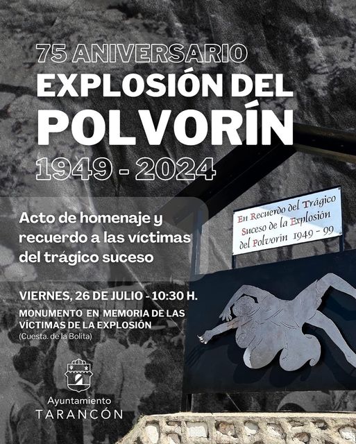 Tarancón conmemora el 75º Aniversario de la Explosión del Polvorín con un Acto de Homenaje