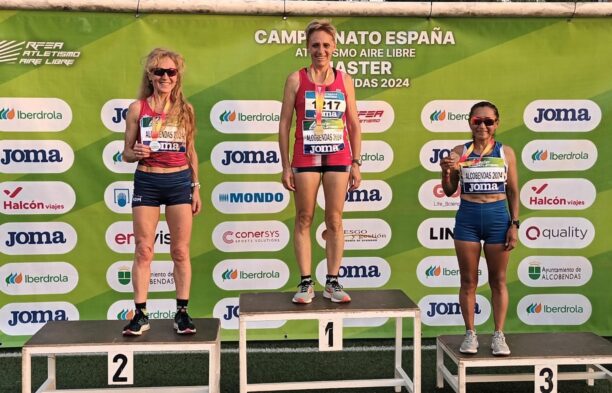Nuevos títulos para la atleta del CD Atletismo Tarancon, Maria Carmen Llorena W55 en el campeonato de España Máster de atletismo en pista