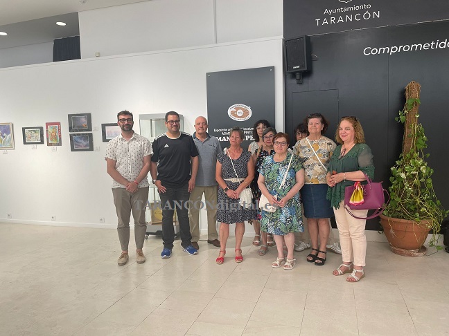 Inaugurada la exposición de pintura de l@s Alumn@s de Manuel Peña en el Auditorio Municipal de Tarancón