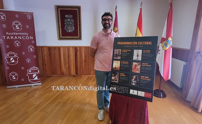 El concejal de Cultura, Raúl Añover, presenta las actividades culturales de Verano que llegan a través de la Red de Artes Escénicas de Castilla la Mancha, entre otras.