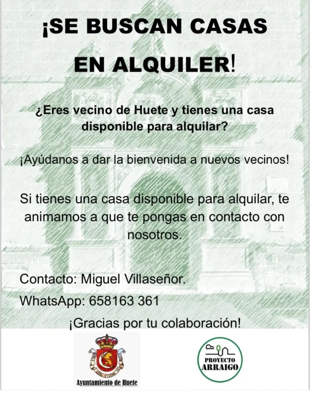 El Proyecto Arraigo impulsa atraer nuevos pobladores a Huete