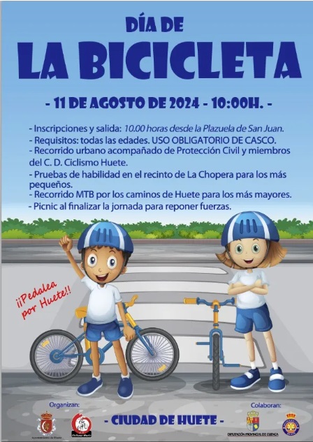 Día de la Bici el domingo 11 de agosto en Huete