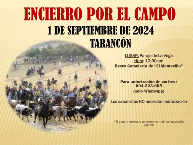 Tarancón se prepara para el Encierro Campero del 1 de Septiembre
