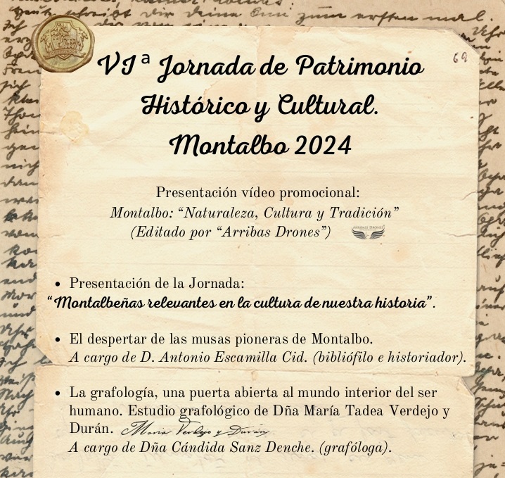 Montalbo celebra sus VI Jornadas de Patrimonio con un enfoque en la narrativa, el cine y la música