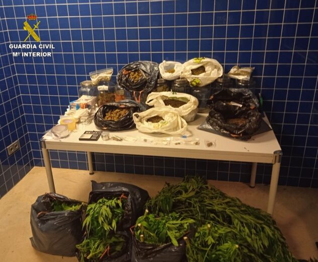 La Operación Lorcairen de la Guardia Civil desmantela tres puntos de cultivo y venta de marihuana en Tomelloso y Socuéllamos