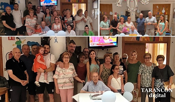 Blas López Parra celebra su centenario con un emotivo cumpleaños en la Residencia San Ramón y la Milagrosa de Tarancón