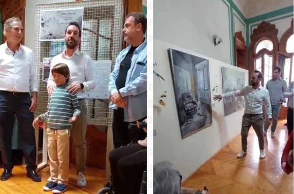 El artista taranconero Javier Córdoba lleva su arte a México con la exposición «Ida y vuelta» en el 75 aniversario del exilio español