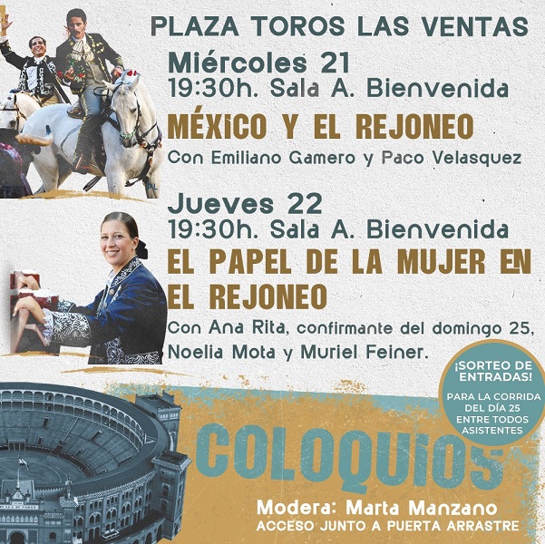 La rejoneadora Noelia Mota participará en una conferencia en la Plaza de Toros de Las Ventas durante la Semana del Rejoneo