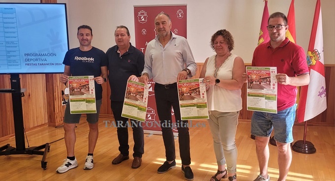 Presentada la XXXV Milla Urbana Ciudad de Tarancón y la programación deportiva de las fiestas patronales que incluye doce competiciones