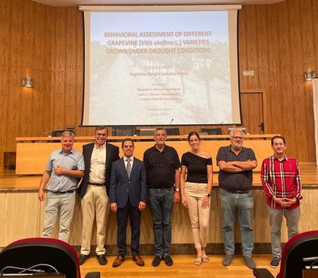 Sobresaliente ‘cum laude’ para la tesis doctoral de Sergio Serrano Parra que evalúa el comportamiento de 41 variedades de vid en condiciones de sequía