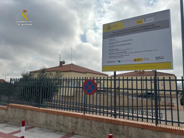La Guardia Civil realiza en el acuartelamiento de Villaluenga de la Sagra obras rehabilitación eficiente en el marco del Plan de Recuperación, Transformación y Resiliencia (PRTR)