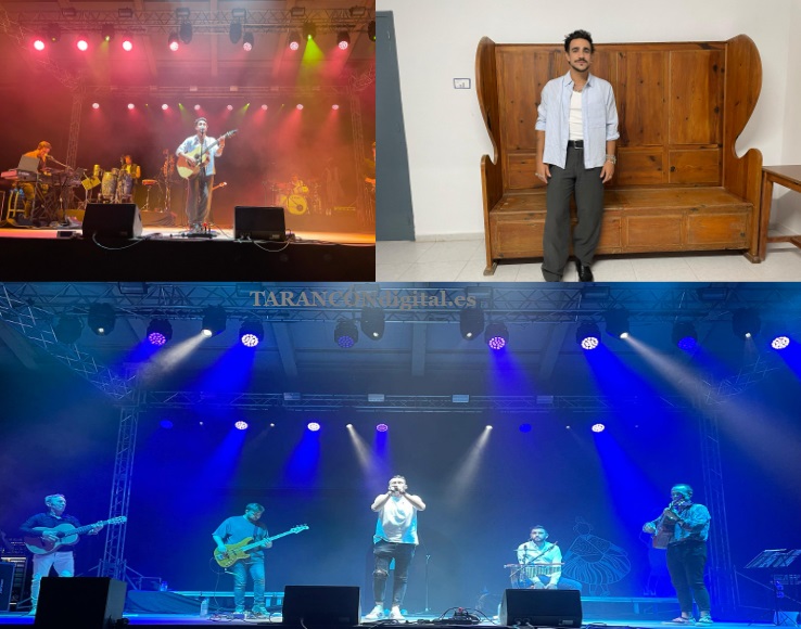 Gonzalo Hermida se entregó en el segundo concierto de las fiestas Patronales de Tarancón y el broche final lo puso el grupo local «Alma de Rumba»
