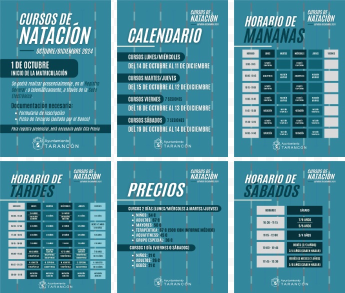 El plazo para inscribirse en el primer trimestre de los cursos de natación de la piscina municipal arranca el 1 de octubre