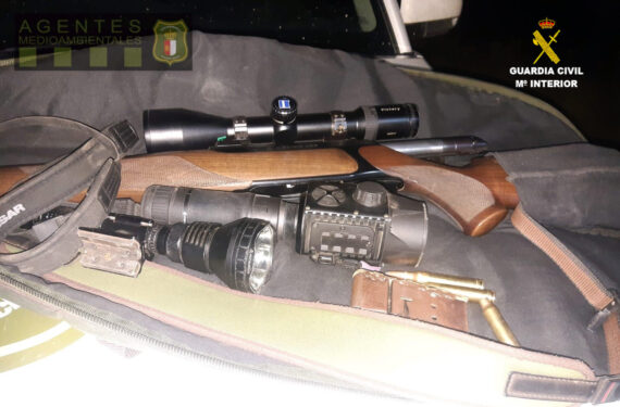 La Guardia Civil y Agentes Medioambientales localizan a un cazador furtivo en el “Campichuelo” conquense