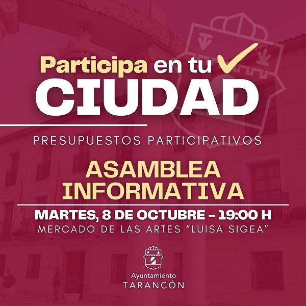 Tarancón abre el proceso de Presupuestos Participativos 2025: ¡Tu oportunidad de mejorar la ciudad!