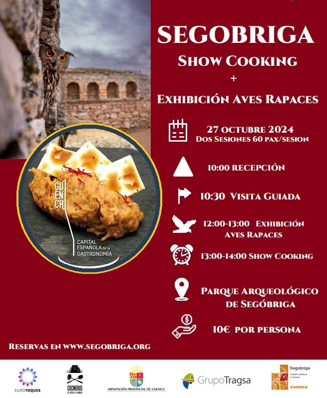 El Parque Arqueológico de Segóbriga unirá el domingo 27 de octubre patrimonio, medio ambiente y gastronomía