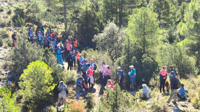 El I circuito de senderismo Diputación retoma las actividades con el PC-CU 33 de Villalba de la Sierra