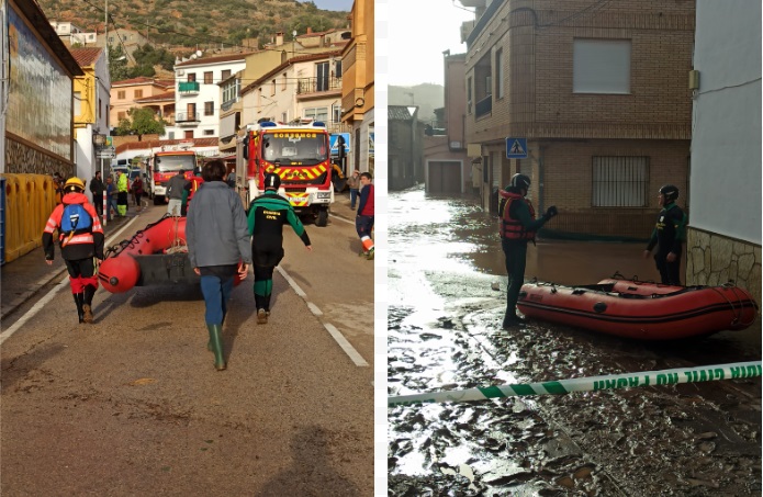 La Guardia Civil activa un dispositivo de auxilio por grandes catástrofes en la provincia de Cuenca