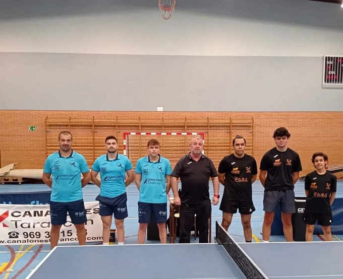 El tenis de mesa Tarancon, en Segunda División Nacional, logra una importante victoria con el equipo Canalones Tarancon TM, que le coloca segundo de grupo