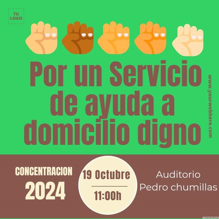Protesta de auxiliares de ayuda a domicilio en Cuenca coincide con la Feria del Champiñón